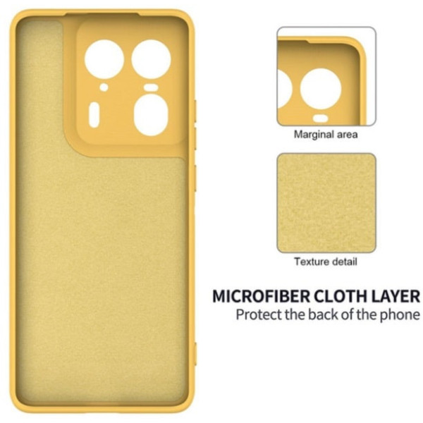Чохол Silicone Case Full Camera для Motorola Edge 50 Ultra Yellow