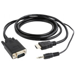 Кабель Cablexpert HDMI-VGA 5м Чорний (A-HDMI-VGA-03-5M)