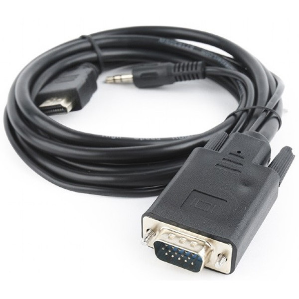Кабель Cablexpert HDMI-VGA 5м Черный (A-HDMI-VGA-03-5M)
