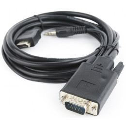 Кабель Cablexpert HDMI-VGA 5м Чорний (A-HDMI-VGA-03-5M)