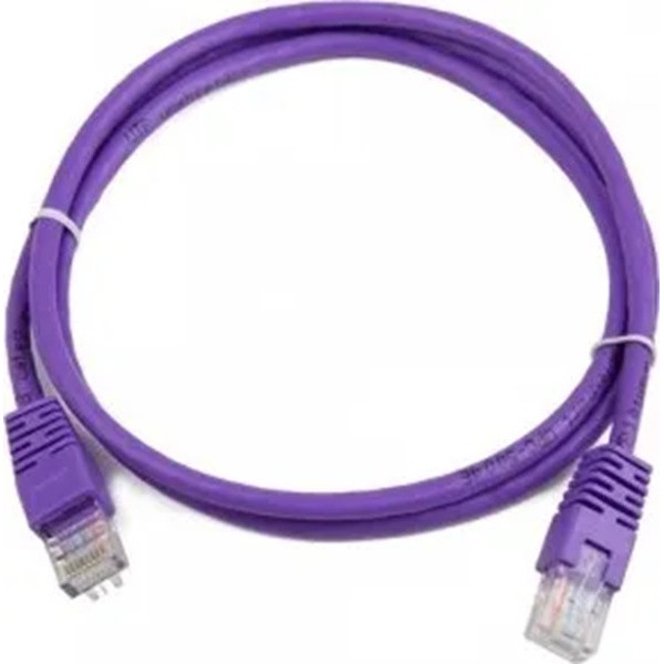 Патч-корд Cablexpert UTP литой 50u штекер с защелкой 0.25 м Фиолетовый (PP12-0.25M/V)
