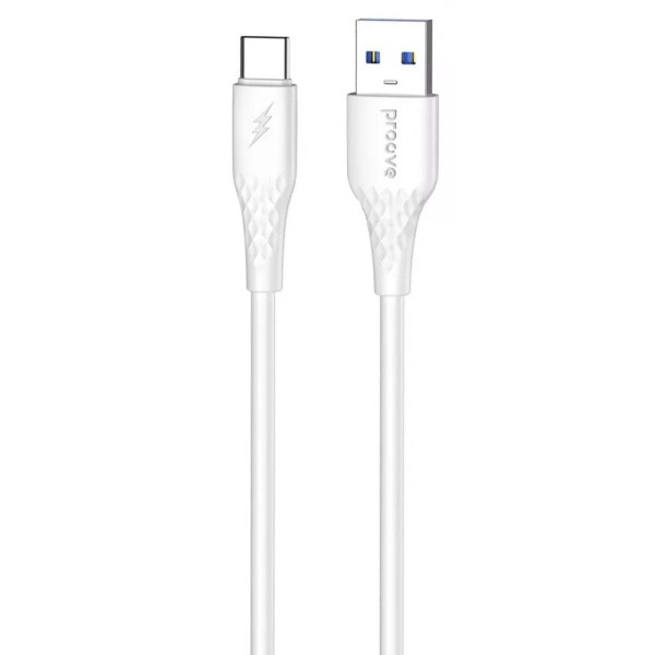 Кабель Proove GridLine USB to Type-C 3A 1m White (CCGL15001202)