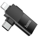 Адаптер Hoco UA17 Lightning/Type-C to USB 2.0 Black