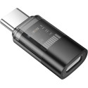 Адаптер Hoco UA36D Type-C to Lightning (M/F) Black