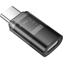 Адаптер Hoco UA36D Type-C to Lightning (M/F) Black 2