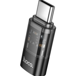 Адаптер Hoco UA36D Type-C to Lightning (M/F) Black