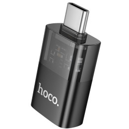 Адаптер Hoco UA36B Type-C male to USB female OTG Black