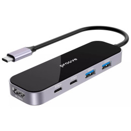 USB HUB Proove Shadow (2*USB3.0 + Type-C + PD100W + HDMI) Dark Gray (HBSW10221205)