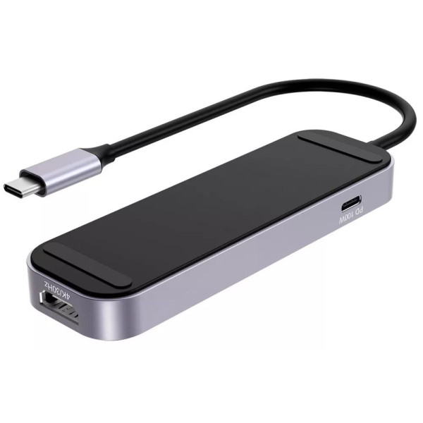 USB HUB Proove Shadow (2*USB3.0 + Type-C + PD100W + HDMI) Dark Gray (HBSW10221205)