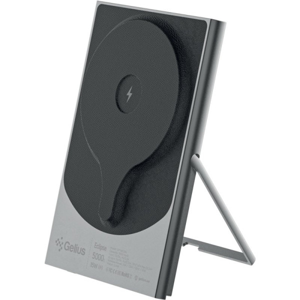 Power Bank Gelius Eclipse Magnetic Wireless Charge GP-WC014 5000mAh 15W Black