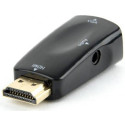 Адаптер Cablexpert HDMI-VGA-3.5мм чорний (AB-HDMI-VGA-02)