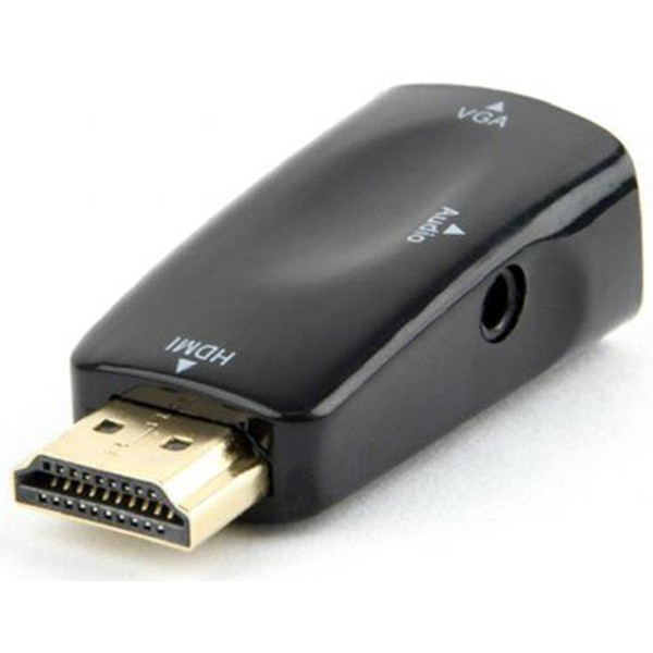 Адаптер Cablexpert HDMI-VGA-3.5мм чорний (AB-HDMI-VGA-02)