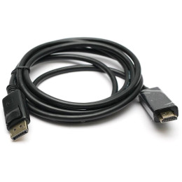 Кабель PowerPlant DisplayPort - HDMI 1.8м Чорний (KD00AS1237)