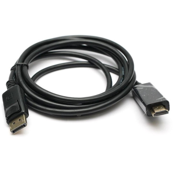 Кабель PowerPlant DisplayPort - HDMI 1.8м Черный (KD00AS1237)