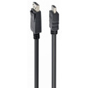 Кабель Cablexpert DisplayPort - HDMI 1м Черный (CC-DP-HDMI-1M)