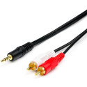Кабель Atcom 3.5mm - 2xRCA (M/M) 3m Black (10708)