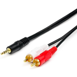 Кабель Atcom 3.5mm - 2xRCA (M/M) 3m Black (10708)