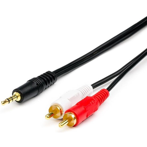 Кабель Atcom 3.5mm - 2xRCA (M/M) 3m Black (10708)