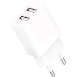Сетевое зарядное устройство Gelius Simple GP-HC059 2 USB 2.4A + cable microUSB White 2