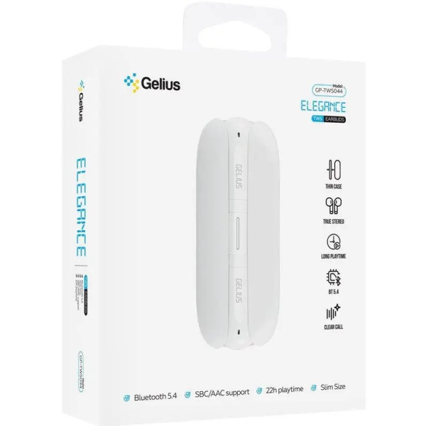 Bluetooth-гарнітура Gelius Elegance GP-TWS044 White