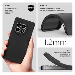 Чехол ArmorStandart Matte Slim Fit Camera Cov для OnePlus 13 Black (ARM83508)