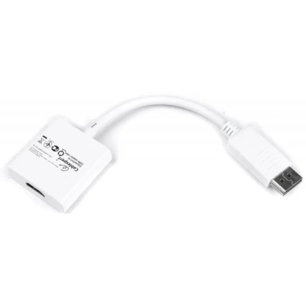 Переходник Cablexpert DisplayPort-HDMI, 0.1, белый (A-DPM-HDMIF-002-W)