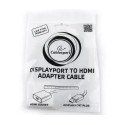 Переходник Cablexpert DisplayPort-HDMI, 0.1, белый (A-DPM-HDMIF-002-W)