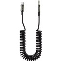 AUX кабель Proove Steel Spring Type-C to 3.5mm 1m Black (ACSS00005201)