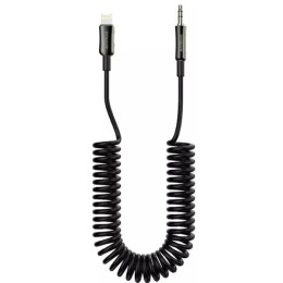 AUX кабель Proove Steel Spring Lightning to 3.5mm 1m Black (ACSS00005101)