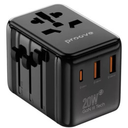 Мережевий перехідник Proove Trip 20W Black (TATL20310001)