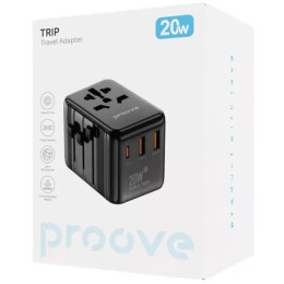Мережевий перехідник Proove Trip 20W Black (TATL20310001) 2