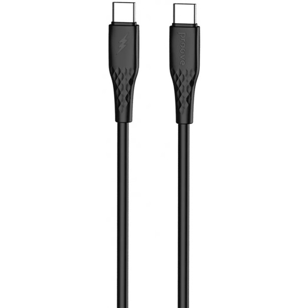 Кабель Proove GridLine Type-C to Type-C 60W 1m Black (CCGL60002201)