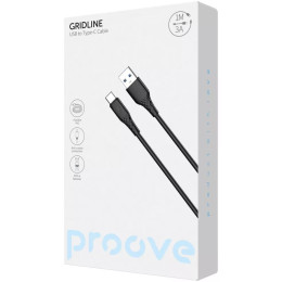Кабель Proove GridLine USB to Type-C 3A 1m Black (CCGL15001201) 2