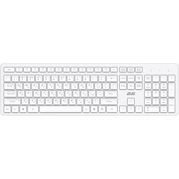 Клавіатура 2E KS260 WL EN/UKR White (2E-KS260WWH_UA)