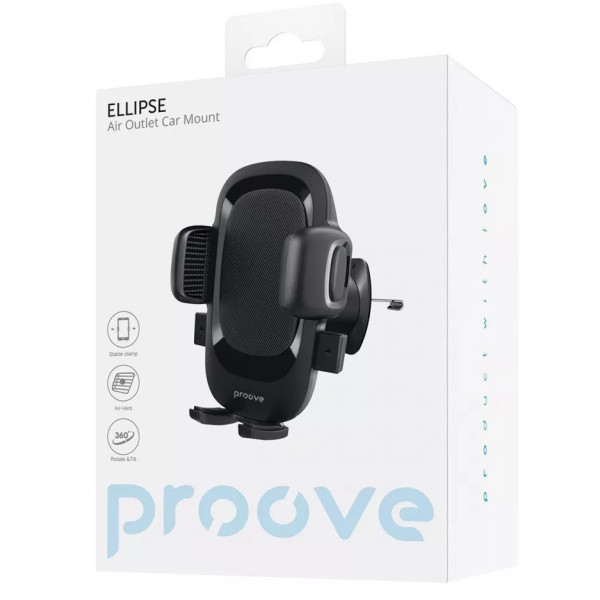 Автомобильный держатель Proove Ellipse Air Outlet Car Mount Black (CHEC00000001)