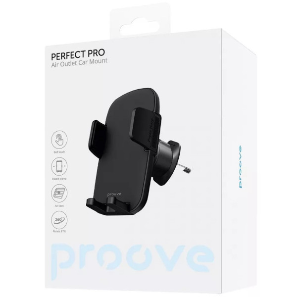 Автомобільний тримач Proove Perfect Pro Air Outlet Car Mount Black (CHPP00000001)