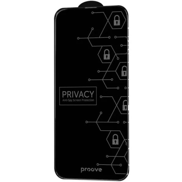 Защитное стекло Proove Privacy для iPhone 16 Black (PGPPRI160001)