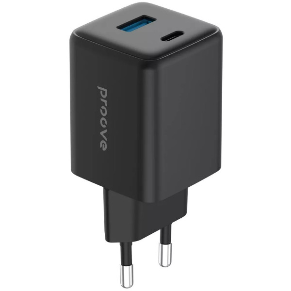 Мережевий зарядний пристрій Proove Pocket GaN Plus 45W (Type-C + USB) Black (WCPG45110001)