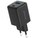Мережевий зарядний пристрій Proove Pocket GaN Plus 45W (Type-C + USB) Black (WCPG45110001)