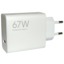 Сетевое зарядное устройство Xiaomi Mi 67W USB HyperCharge White (BHR07SKEU)