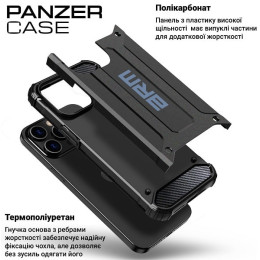 Чехол ArmorStandart Panzer для Xiaomi Redmi Note 14 4G Black (ARM79839)