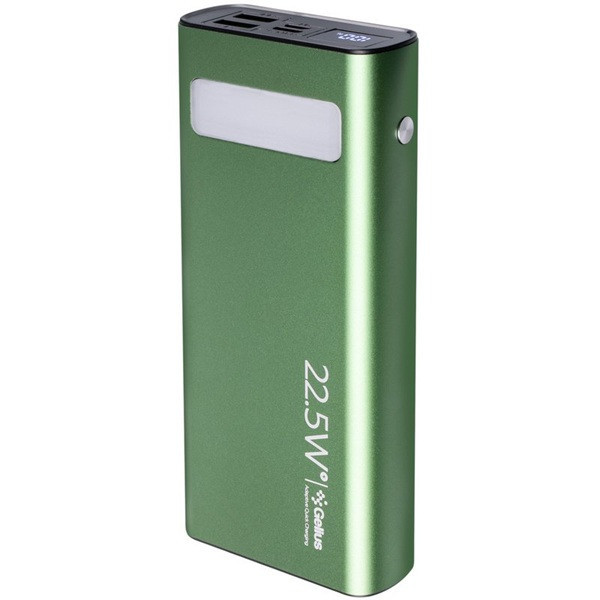 Power bank Gelius Lightstone GP-PB300i 20000mAh 22.5W QC+PD Green