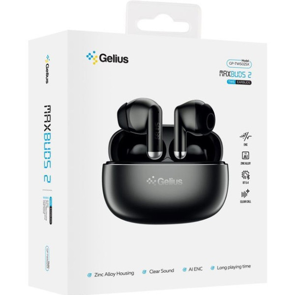 Bluetooth-гарнітура Gelius MaxBuds 2 GP-TWS025X Gun Metal