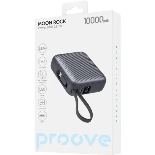Power Bank Proove Moon Rock 22.5W 10000mAh Gray (PBM122012105)