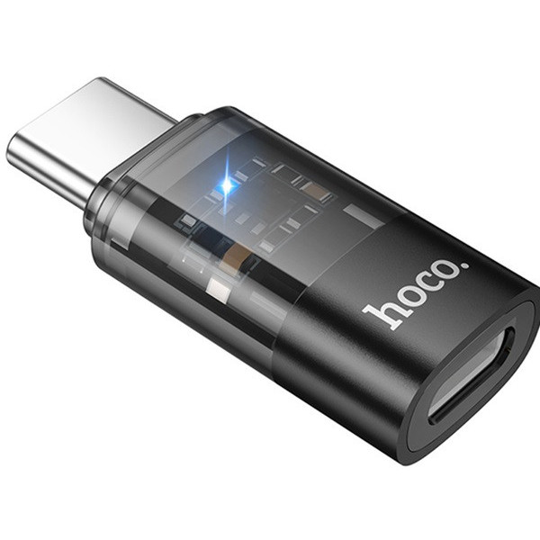 Адаптер Hoco UA36A Lightning to Type-C Black