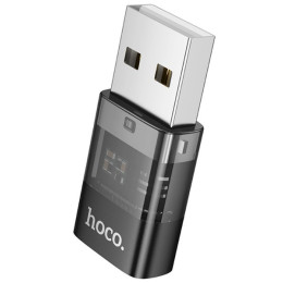 Адаптер Hoco UA36C USB male to Type-C female USB2.0 Black