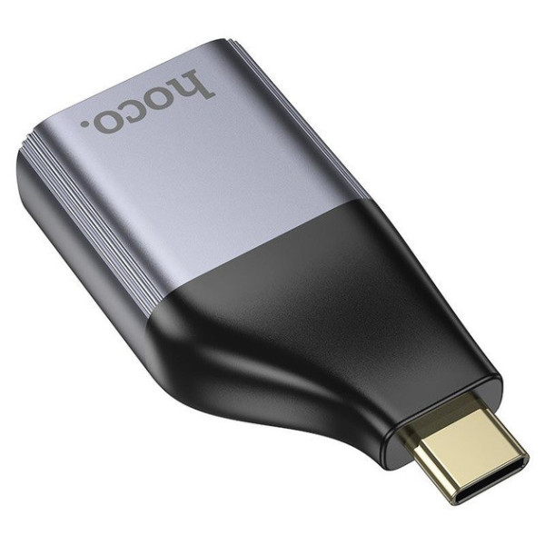 Адаптер Hoco UA34 Type-C to VGA Metal Gray