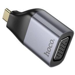 Адаптер Hoco UA34 Type-C to VGA Metal Gray