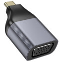 Адаптер Hoco UA34 Type-C to VGA Metal Gray