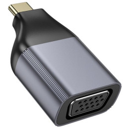 Адаптер Hoco UA34 Type-C to VGA Metal Gray